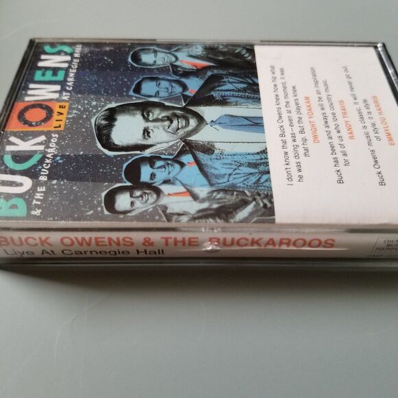 Buck Owens & The Buckaroos Live at Carnegie Hall cassette tape 1988 - Picture 2 of 4